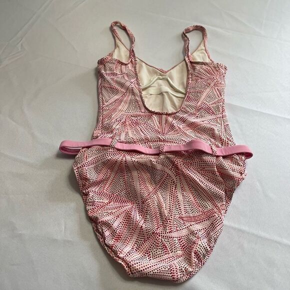 Jantzen VTG White Pink Red One Piece Bathing Suit Swimsuit Size 10 - Picture 4 of 7